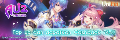 Top up dan Dapatkan Cashback 74%!